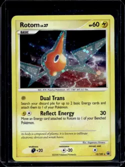 2008 Pokemon Diamond & Pearl Majestic Dawn Rotom Holo Rare #13/100 - Image 1