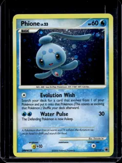 2008 Pokemon Diamond & Pearl Majestic Dawn Phione Holo Rare #12/100 - Image 1