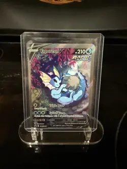 MISCUT Vaporeon V SWSH181 Rapid Strike Promo Holo Pokemon TCG - Image 1