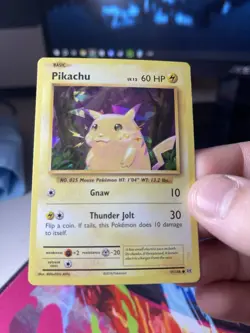 Pokemon PIKACHU 35/108 - EVOLUTIONS SET CRACKED ICE HOLO POKEMON - (NM) - Image 1