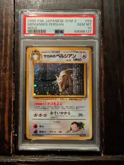 1999 Pokemon JAPANESE Giovanni's Persian Holo Rare #53 PSA 10 GEM MINT Vintage - Image 1