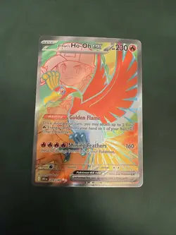 Pokemon TCG Ethan's Ho-Oh EX Ultra Rare Full Art Destined Rivals 209/182 - Image 1