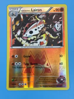 Pokemon TCG Team Magma's Lairon 13/34 Reverse Holo Double Crisis NM - Image 2