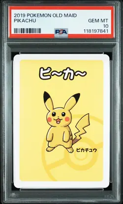2019 POKEMON OLD MAID PIKACHU PSA 10 - Image 1