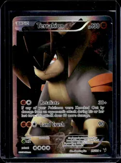 2011 Pokemon Black & White Noble Victories Terrakion Ultra Rare #99/101 - Image 1