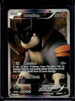 2011 Pokemon Black & White Noble Victories Terrakion Ultra Rare #99/101 - Image 1