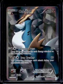 2011 Pokemon Black & White Noble Victories Cobalion Ultra Rare #100/101 - Image 1