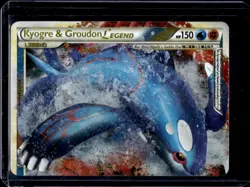 2010 Pokemon HeartGold SoulSilver Undaunted Kyogre Groudon LEGE Ultra Rare 87/90 - Image 1