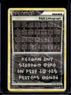 2010 Pokemon HeartGold & SoulSilver Alph Lithograph #ONE - Image 1