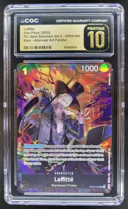 2025 ONE PIECE CCG LAFFITTE RARE ALT ART OP09-095 CGC 10 PRISTINE C PT - Image 1