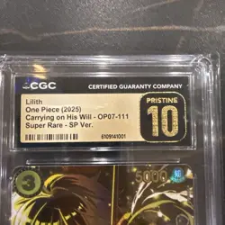 One Piece OP07-111 Lilith OP13 Special SP Parallel ENG Alternate Alt Art cgc10 - Image 2