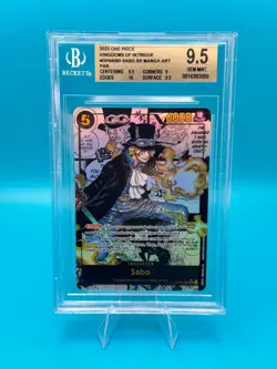 One Piece TCG OP04-083 Sabo Alternate Art Manga Beckett Bgs 9.5 Potential PSA 10 - Image 1