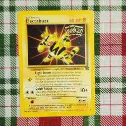 Pokemon Electabuzz Promo 2 Kids WB First Movie 1999 Wizards 60 HP Card - Image 1