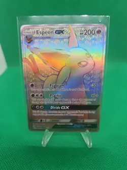 Pokemon Espeon GX Rainbow Secret Rare TCG Card 152/149 - Image 1