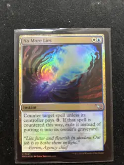 MTG Murders At Karlov Manor Foil Card #221 No More Lies NM - Image 1