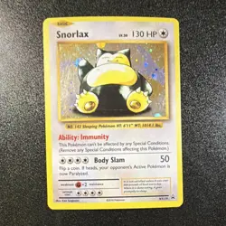 Pokemon TCG Snorlax XY179 XY Promo 2016 Holo Basic 130HP Card Stock Ken Sugimori - Image 1