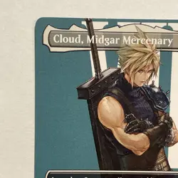 Cloud Midgar Mercenary Borderless Magic the Gathering Final Fantasy Regular Card - Image 3