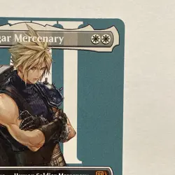 Cloud Midgar Mercenary Borderless Magic the Gathering Final Fantasy Regular Card - Image 4
