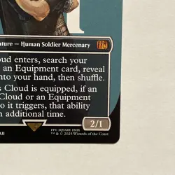 Cloud Midgar Mercenary Borderless Magic the Gathering Final Fantasy Regular Card - Image 5