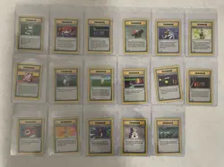 1999 Pokemon Base Set 1st Edition Shadowless 17 Trainer Cards WOTC Vintage - Image 1