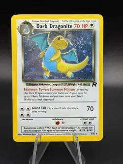 Dark Dragonite 5/82 Team Rocket Holo - MP - Pokemon Card - Vintage SWIRL EA3 - Image 1