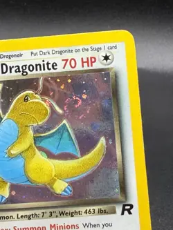 Dark Dragonite 5/82 Team Rocket Holo - MP - Pokemon Card - Vintage SWIRL EA3 - Image 2