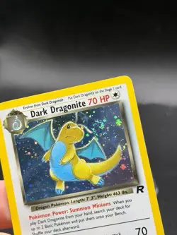 Dark Dragonite 5/82 Team Rocket Holo - MP - Pokemon Card - Vintage SWIRL EA3 - Image 3