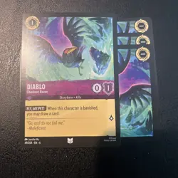 Diablo Obedient Raven 49/204 Playset 4 cards - Azurite Sea Lorcana - Image 1