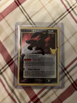 Pokemon Umbreon Star 17/17 POP Series 5 Ultra Rare Holo Card TCG 2007 - Image 1