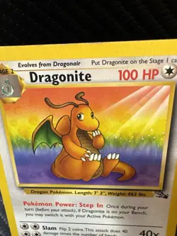 Dragonite Base Set 19/62 Rare WOTC Pokemon Card MP – Non-Holo - Image 2