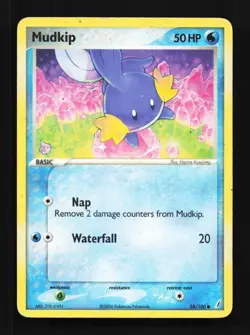 Mudkip 58/100 HP EX Crystal Guardians English Pokemon Card TCG - Image 1