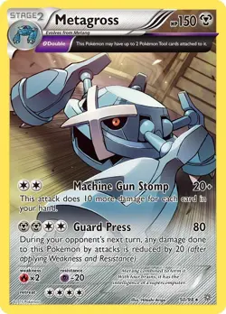 Metagross 50/98 Non Holo Rare XY - Ancient Origins Pokemon Card - Image 1