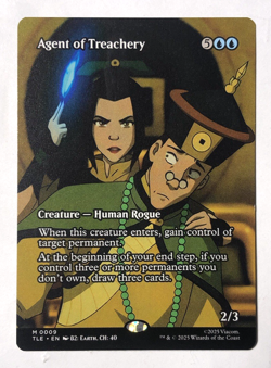 Agent of Treachery BORDERLESS 9 Avatar: The Last Airbender Eternal MTG Magic NM - Image 1