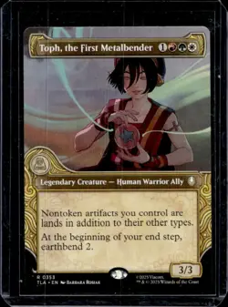 2025 Magic The Gathering Avatar Toph The First Metalbender Rare Foil #0353 - Image 1