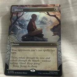 MTG Silence Rainbow Foil 2300 NM Foil Secret Lair Avatar SLD Magic The Gathering - Image 2