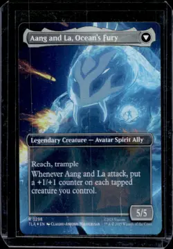 2025 Magic The Gathering Avatar Aang and La Ocean's Fury Swift Savior Rare #0298 - Image 1