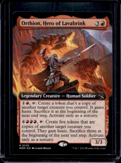 2023 Magic: MTG March of Machine Orthion, Hero Lavabrink Foil #379 - Image 1