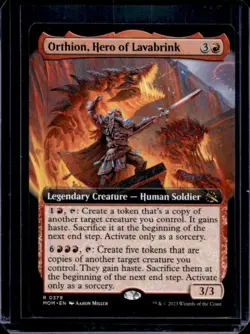 2023 Magic: MTG March of Machine Orthion, Hero Lavabrink Foil #379 - Image 1
