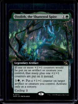 2023 Magic: MTG March of Machine Ozolith, Shattered Spire Foil #372 - Image 1
