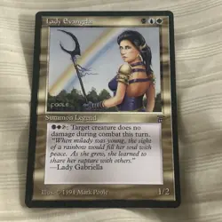 MTG Magic the Gathering Legends Lady Evangela - Image 2