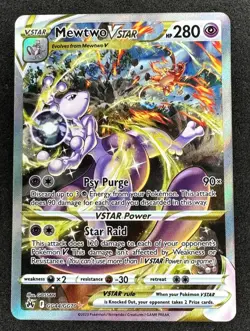 2023 Pokemon Crown Zenith GG44/GG70 Mewtwo Vmax Alternate Art NM - Image 1