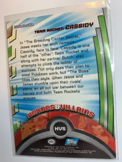 2000 Topps Pokemon TV #HV5 Cassidy Silver Foil FREE COMBINED SHIP - Image 2