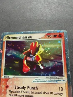 Pokemon TCG Hitmonchan ex 98/109 Ruby and Sapphire Holo SWIRL, LP raw ungraded - Image 3