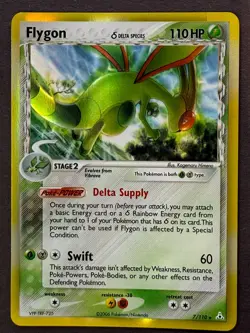Flygon - Stage 2 Delta Species - Pokemon TCG 7/110 - Rare Holo - Image 1