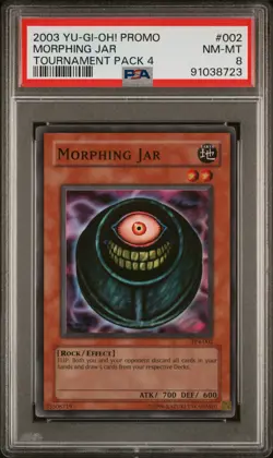 2003 YU-GI-OH! PROMO TP4-TOURNAMENT PACK 4 #002 MORPHING JAR PSA 8 - Image 1