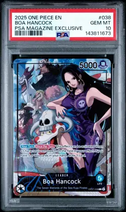 2025 One Piece Boa Hancock PSA 10 Magazine Exclusive Promo Gem Mint - Image 1