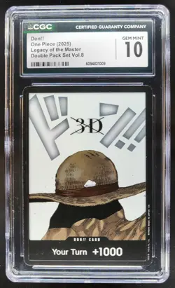2025 ONE PIECE CCG DON!! LEGACY OF THE MASTER CGC 10 B PT - Image 1