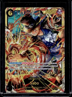 2025 One Piece Carrying on His Will Sabo Alternate Art Secret Rare #OP13-120 - Image 1