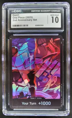 2025 ONE PIECE CCG DON!! 2ND ANNIVERSARY SET CGC 10 B PT - Image 1