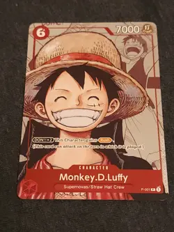 Monkey D Luffy Promo 25th Anniversary Alt Art P-001 One Piece - Image 1